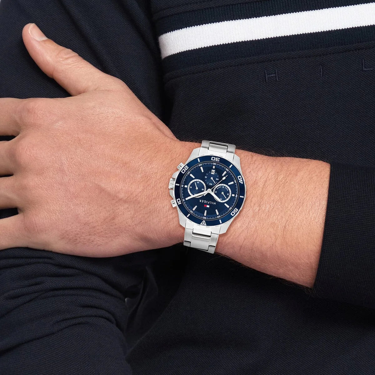 Tommy Hilfiger Blue Dial Chronograph Men's Watch - 1792585