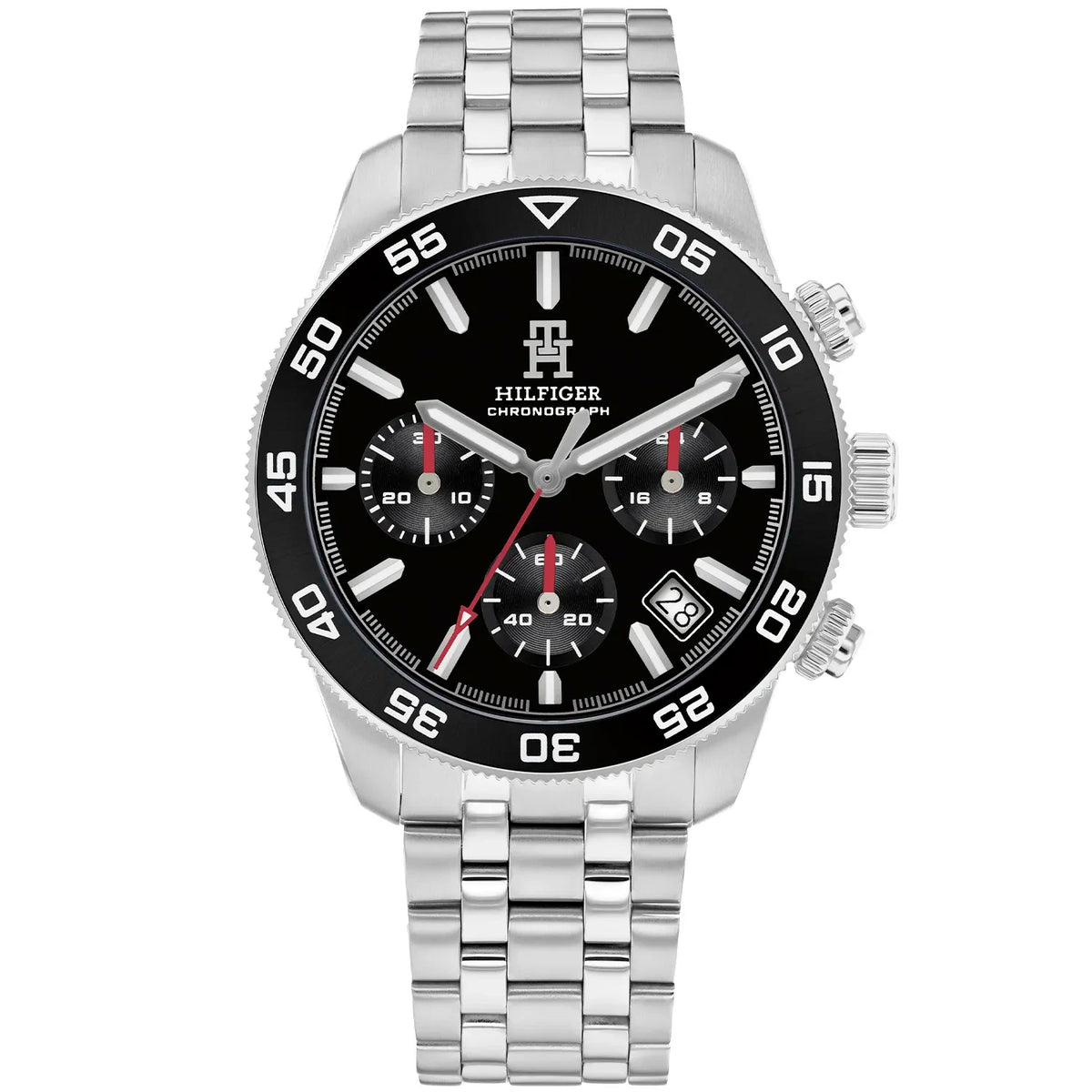Tommy Hilfiger Mens Stainless Steel Chronograph Watch- 1792156