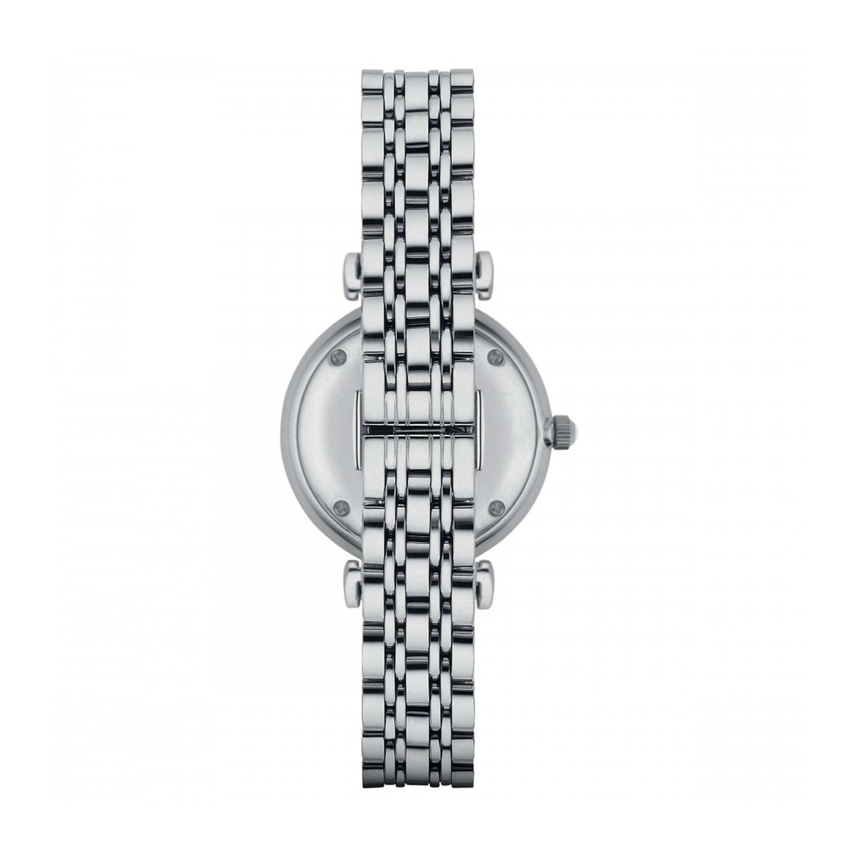 Emporio Armani Gianni T Bar Dark Blue Dial Silver Stainless Steel Watch For Women - AR11091