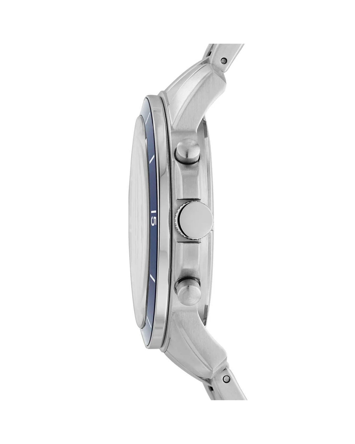 Fossil Watch For Men Grant With Blue Dial Metal Belt With Silver Color-FS5238