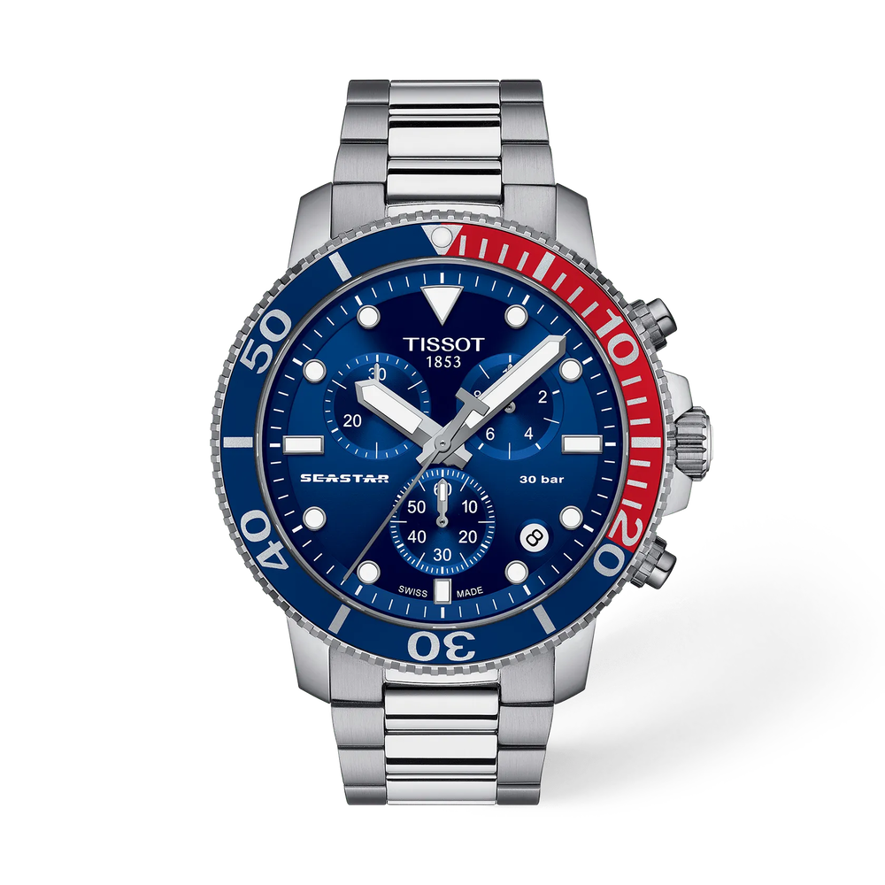 Tissot Seastar 1000 Pepsi Bezel Blue Dial 45.5mm - T120.417.11.041.03