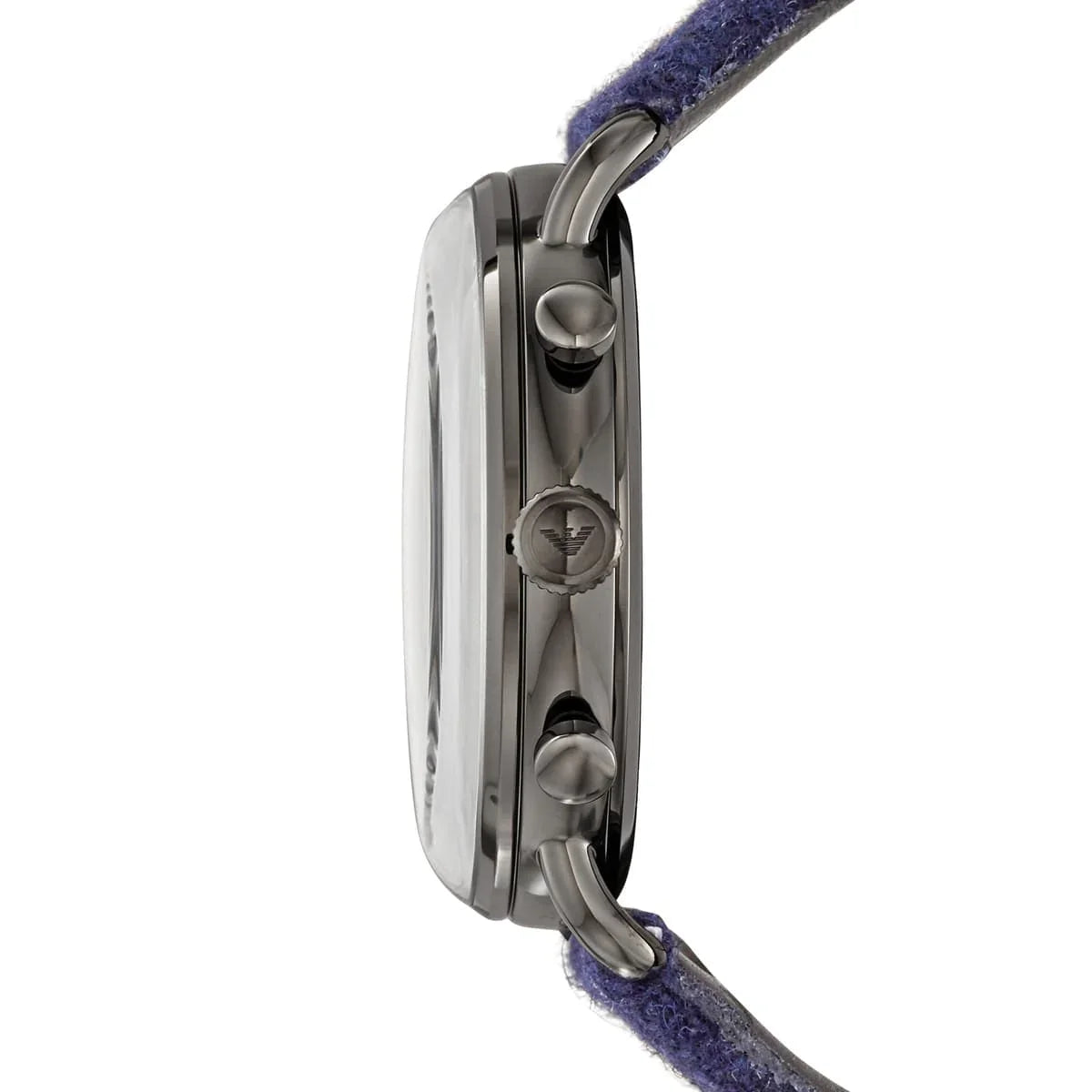 Emporio Armani Aviator Quartz Grey Dial Blue Fabric Strap Watch For Men - AR11144