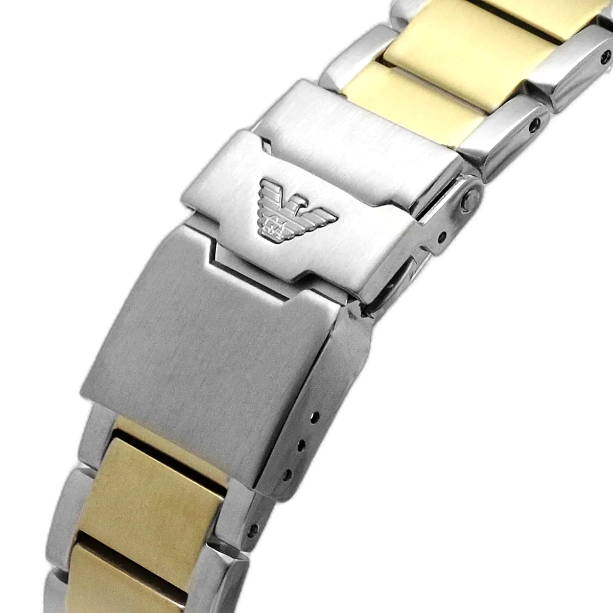 Emporio Armani World Explorer Solar-Powered Chronograph Two-Tone 43mm Men's Watch - AR11740