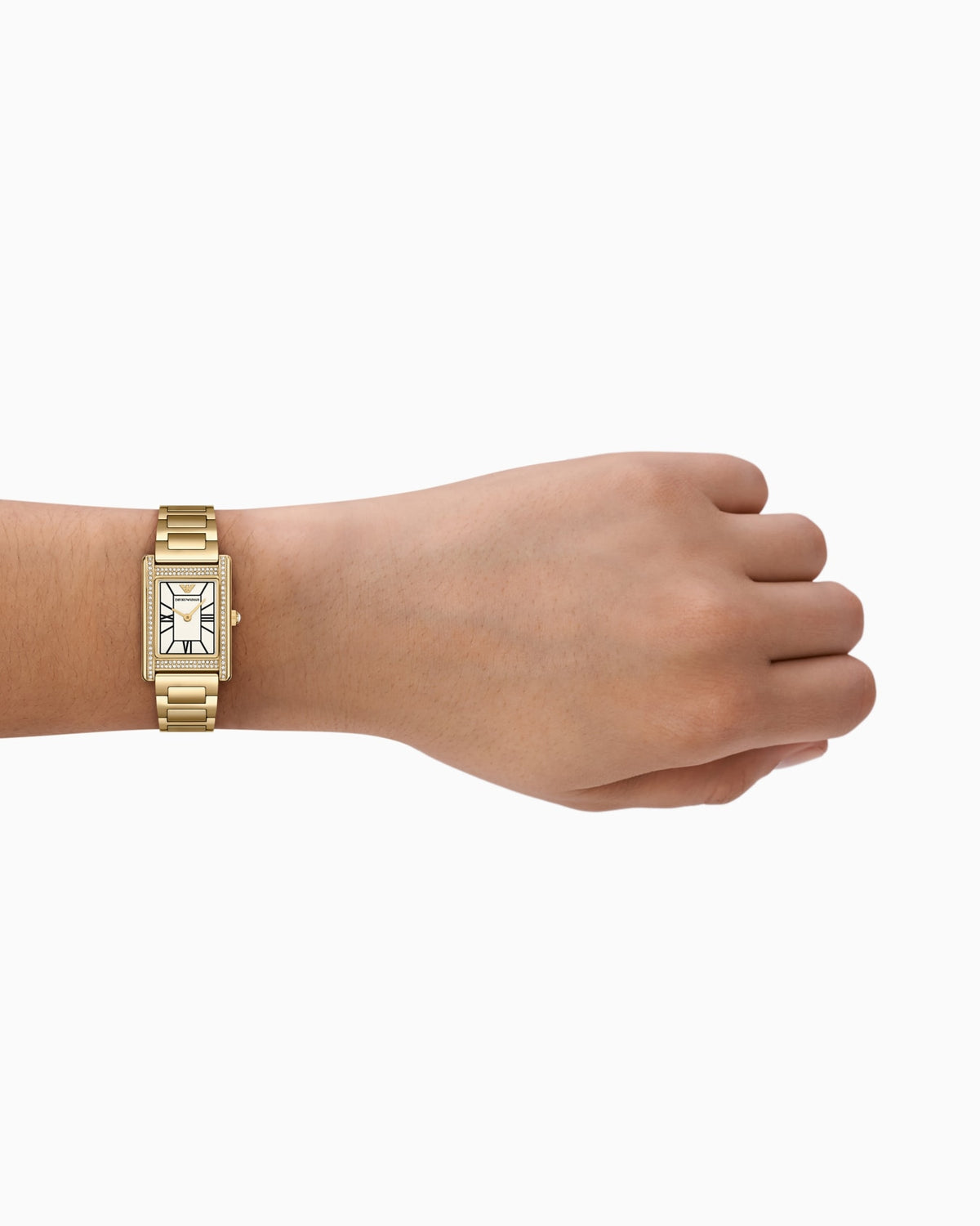 Emporio Armani Watch For Ladies With Silver dial Metal belt with Rose Gold color - AR0361
