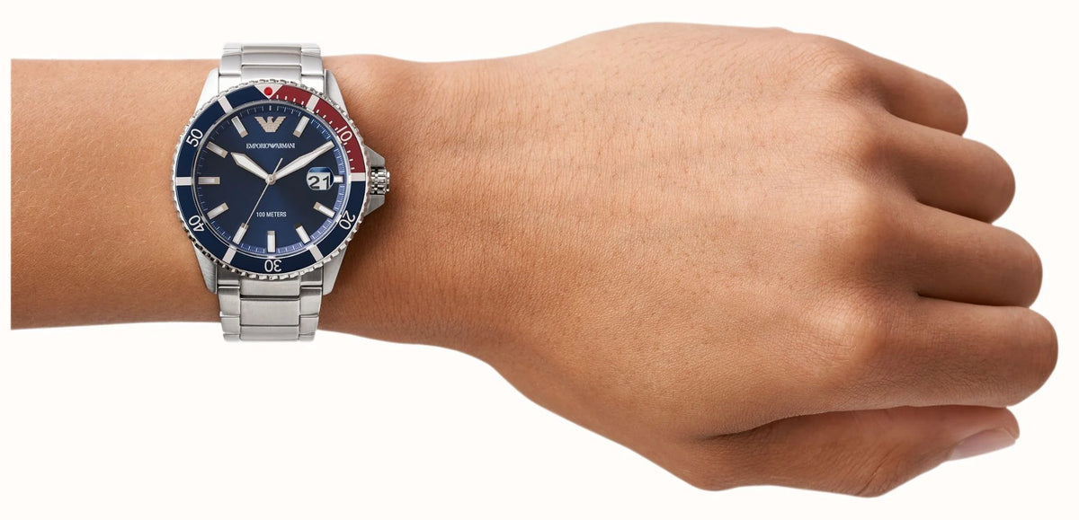 Three-Hand Stainless Steel Watch – AR11339