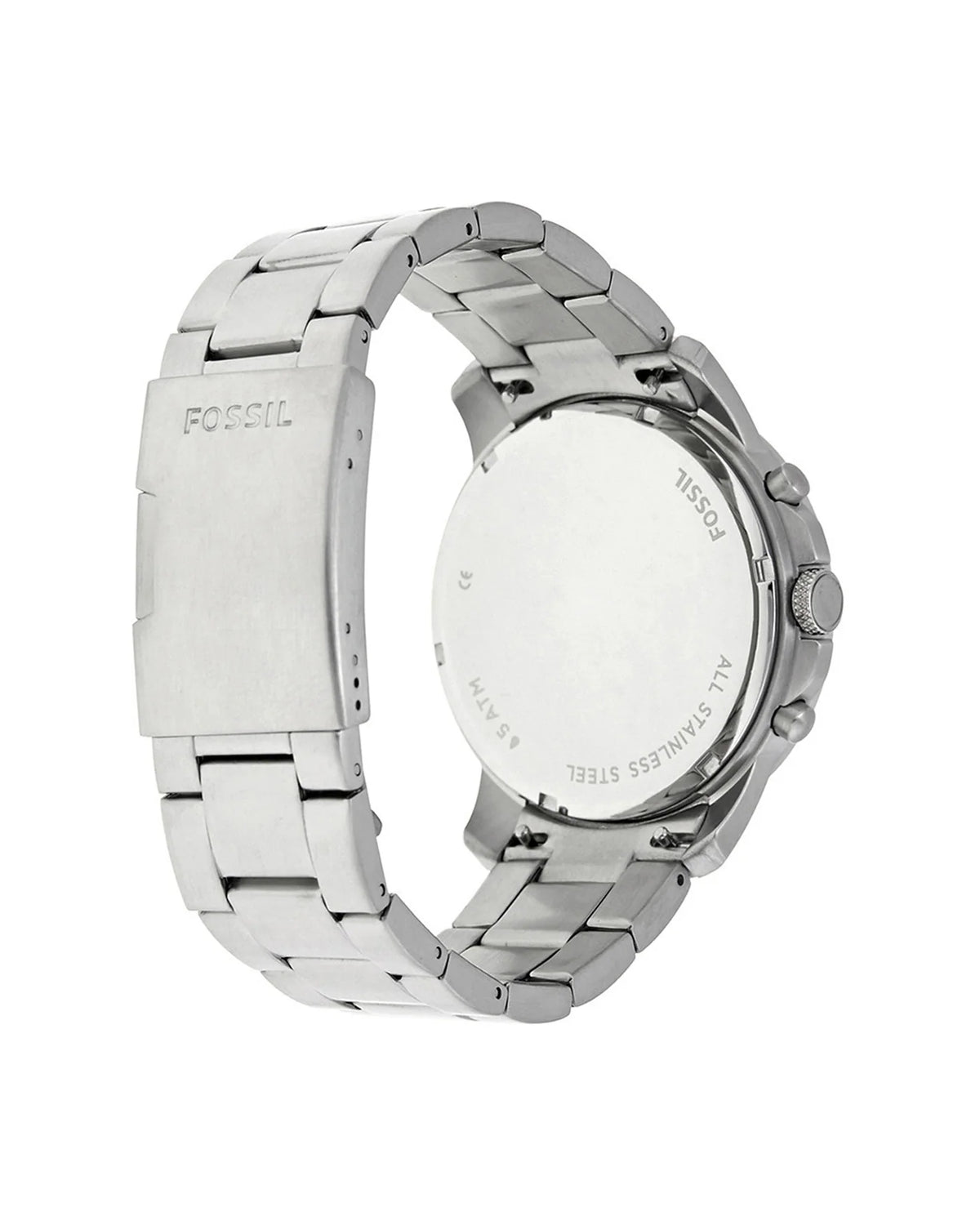 Fossil Watch For Men Grant With Blue Dial Metal Belt With Silver Color-FS5238