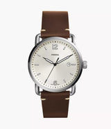 The Commuter Three-Hand Date Brown Leather Watch-FS5275
