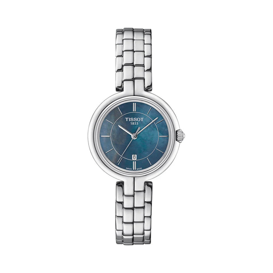 Tissot T Trend Flamingo Blue Dial Stainless Steel Women's Watch T094.210.11.121.00