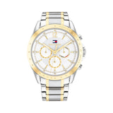 Tommy Hilfiger Two-Tone Steel Silver White Dial Multi-function Women's Watch - 1782555