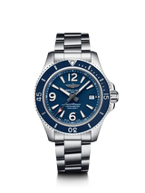 Breitling Superocean Automatic 42mm Blue Dial Silver Steel Strap Watch - A17366D81C1A1