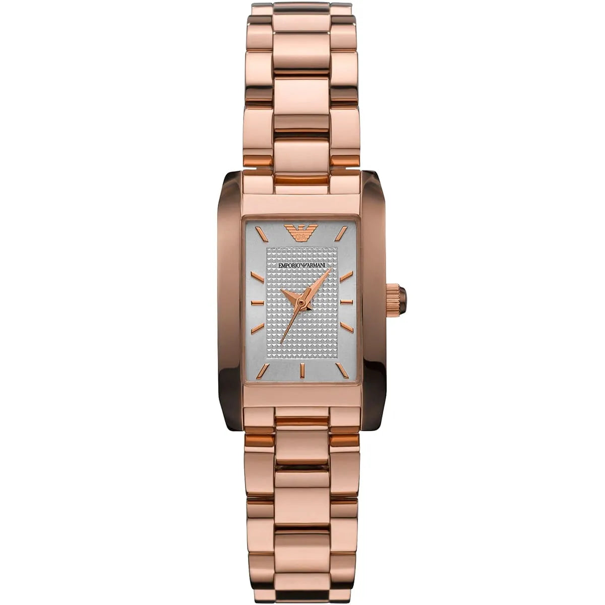 Emporio Armani Watch For Ladies With Silver dial Metal belt with Rose Gold color - AR0361