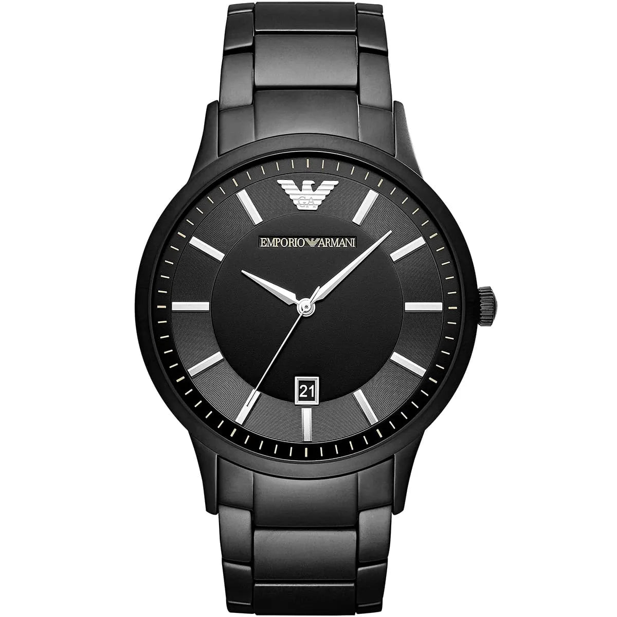 Emporio Armani Luigi Slim Black Dial Men's Watch - AR11079
