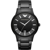 Emporio Armani Luigi Slim Black Dial Men's Watch - AR11079