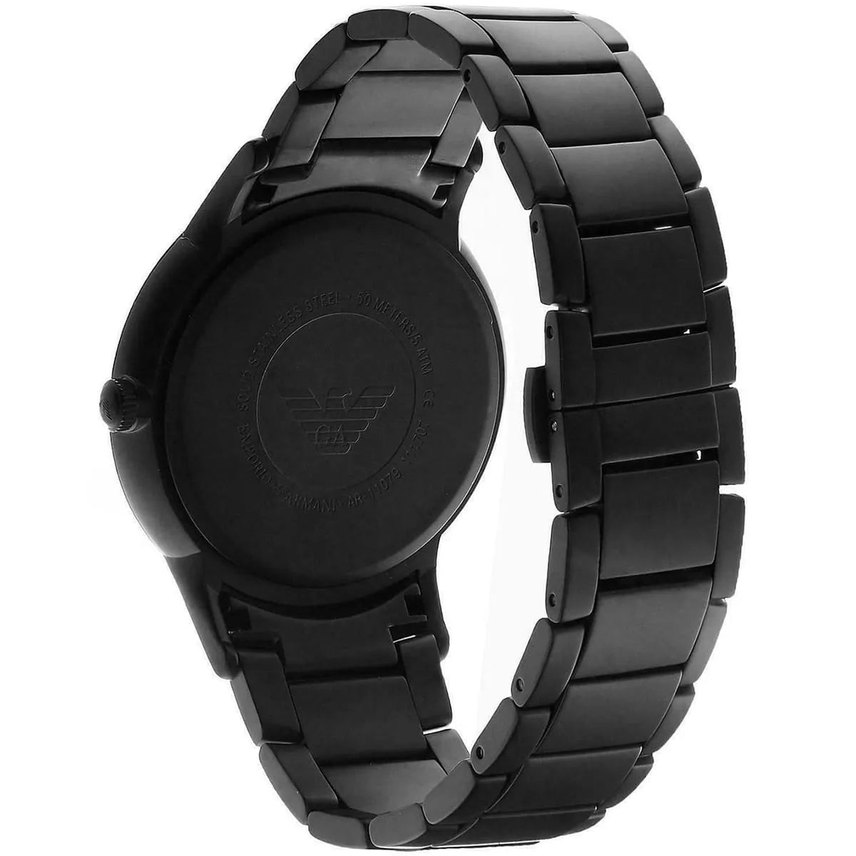 Emporio Armani Luigi Slim Black Dial Men's Watch - AR11079