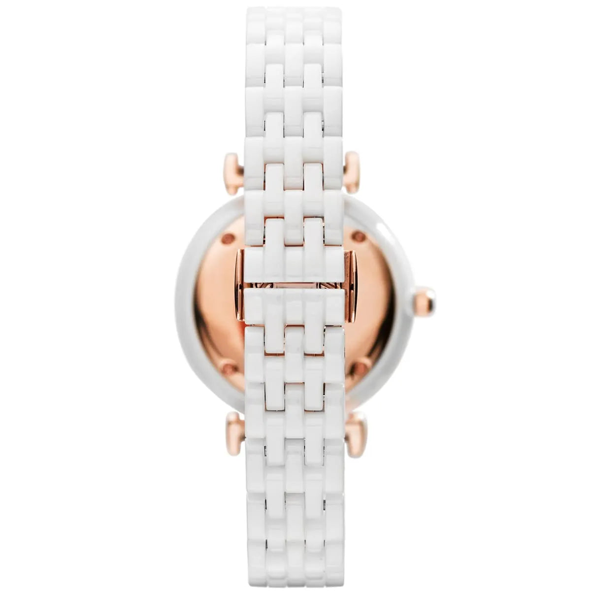 Emporio Armani Ceramica Mother of Pearl Dial White Ceramic Strap Watch For Women - AR1486