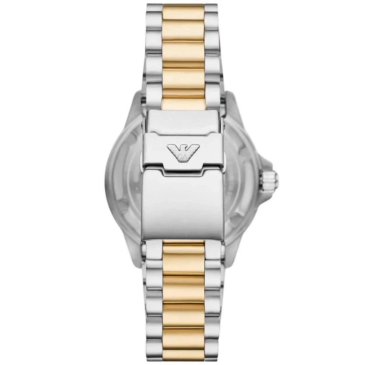 Emporio Armani World Explorer Solar-Powered Chronograph Two-Tone 43mm Men's Watch - AR11740