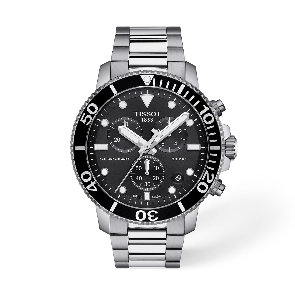 Tissot Seastar 1000 Black Dial 45.5mm - T120.417.11.051.00