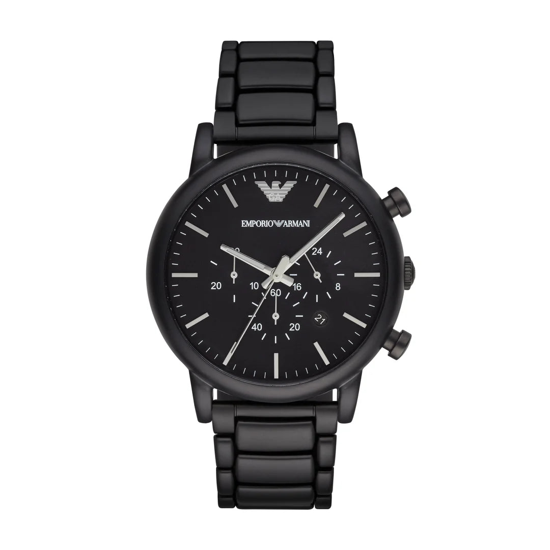 Emporio Armani Watch For Men Luigi AR1895 with black dial - AR1895