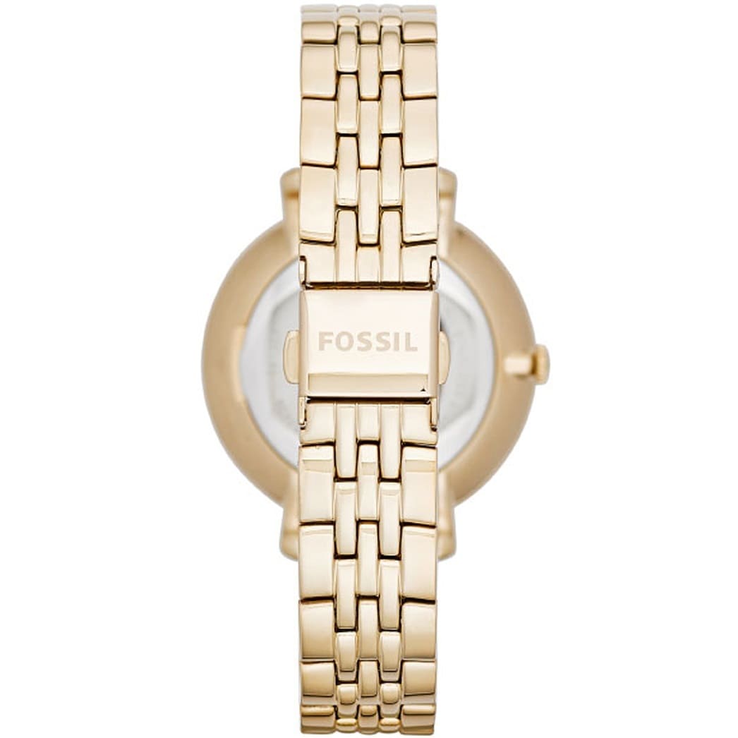 Fossil Jacqueline Champagne Dial Gold-tone Ladies Watch-ES3434