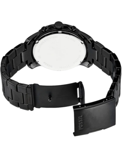 Grant Chronograph Black Stainless Steel Watch-FS4832