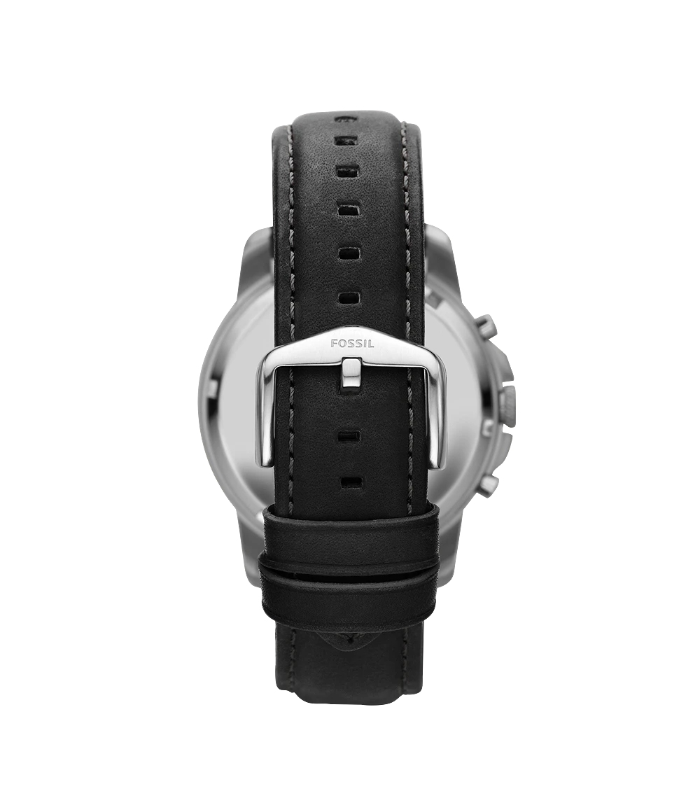 Grant Chronograph Black Leather Watch-FS4812