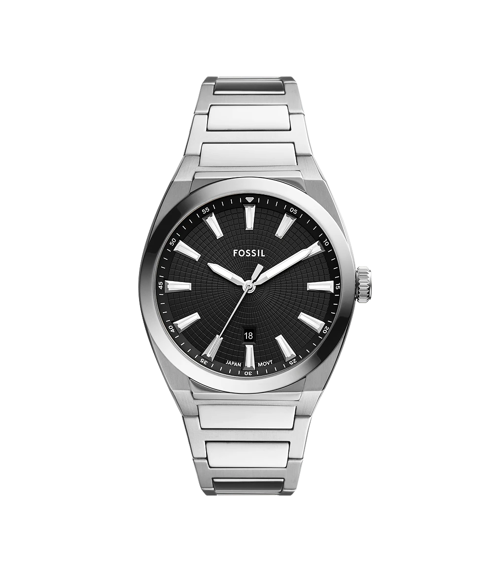 Fossil Analog Men's Watch Stainless Steel Metal Bracelet - FS5821