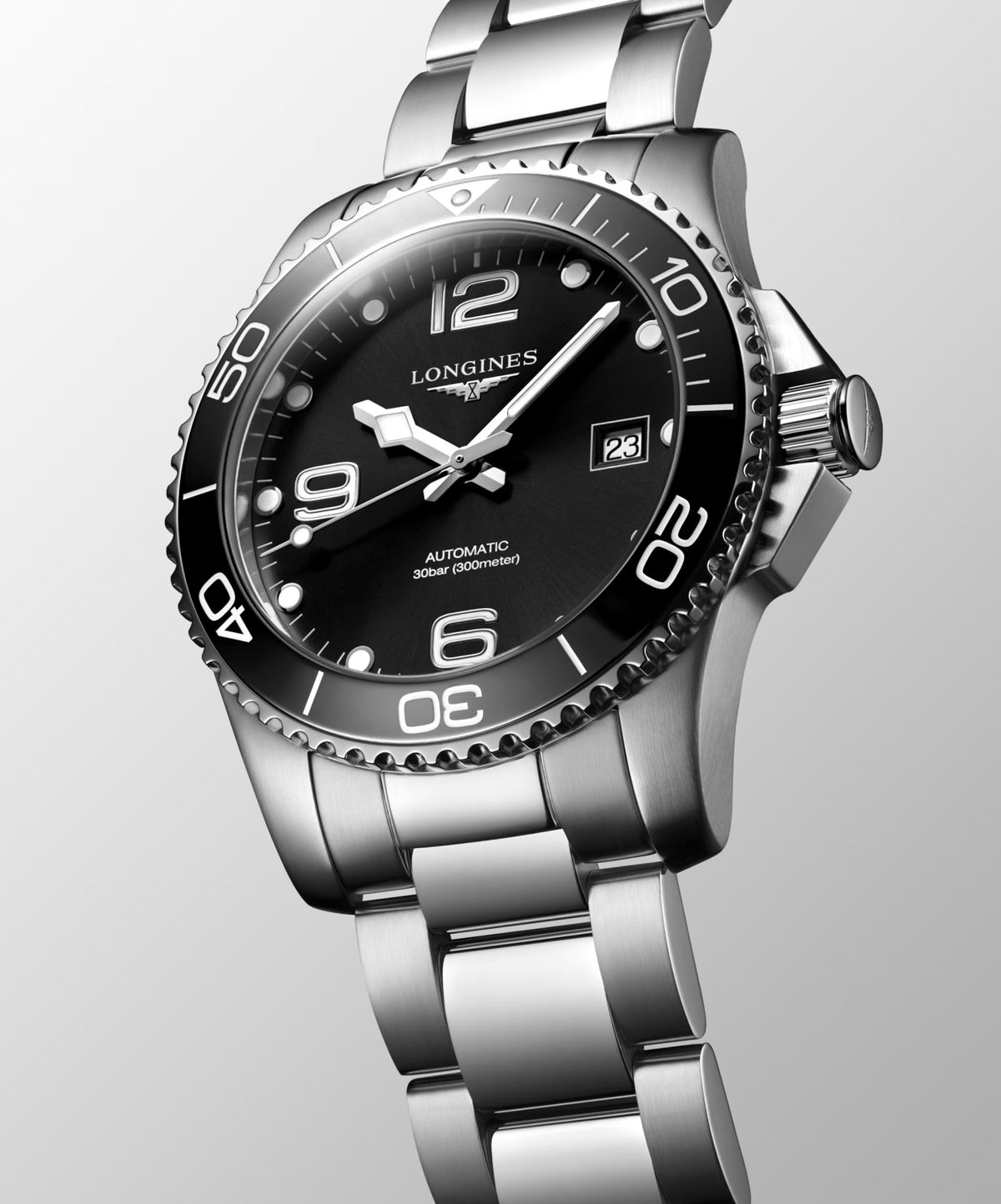 Longines HydroConquest Black Dial Watch - L3.781.4.56.6