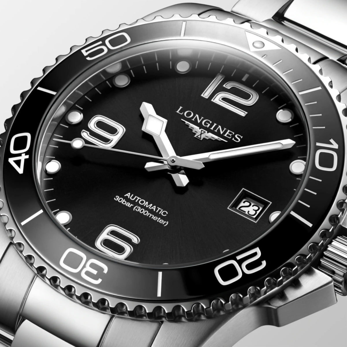 Longines HydroConquest Black Dial Watch - L3.781.4.56.6