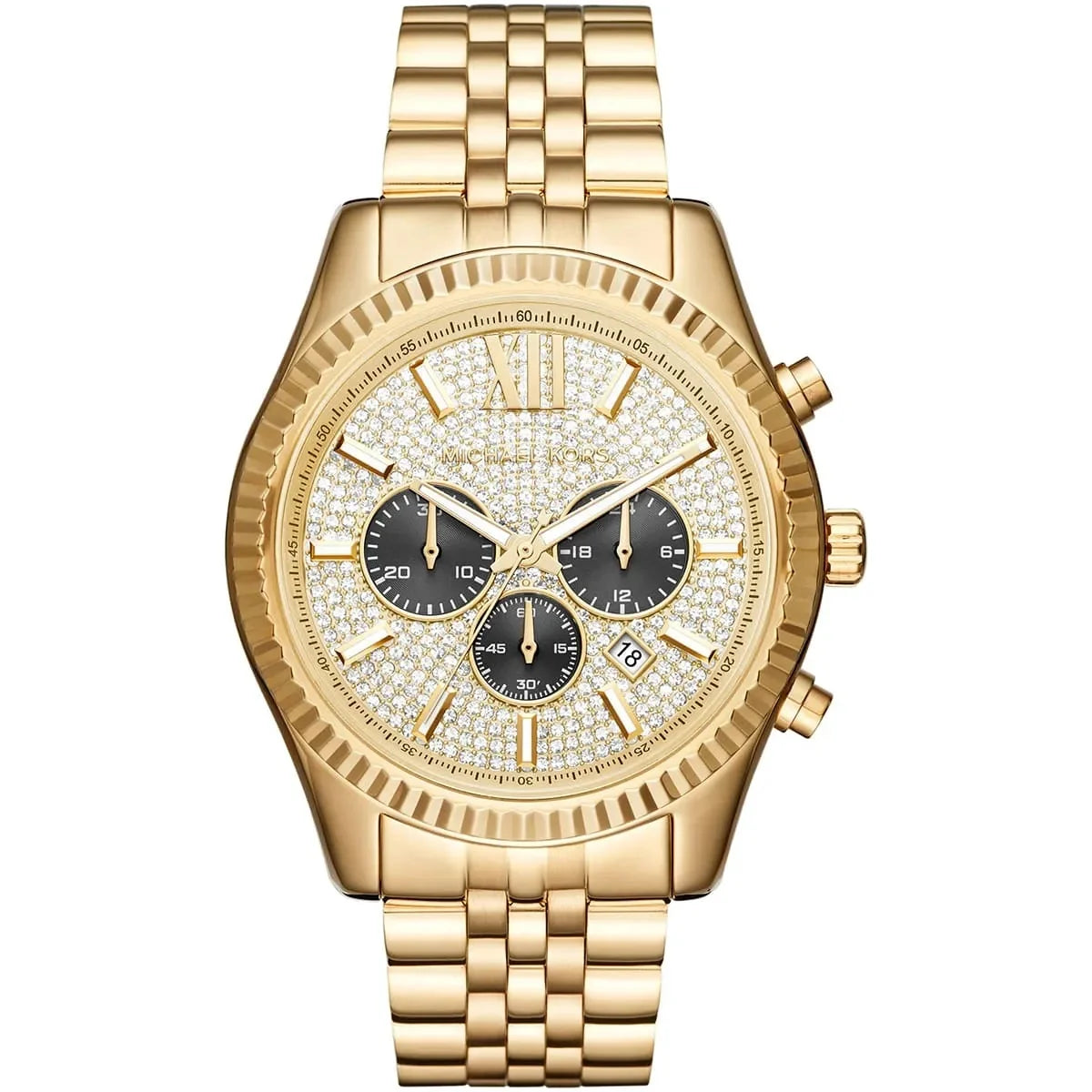 Michael Kors Lexington 44MM Chronograph Golden Watch - MK8494