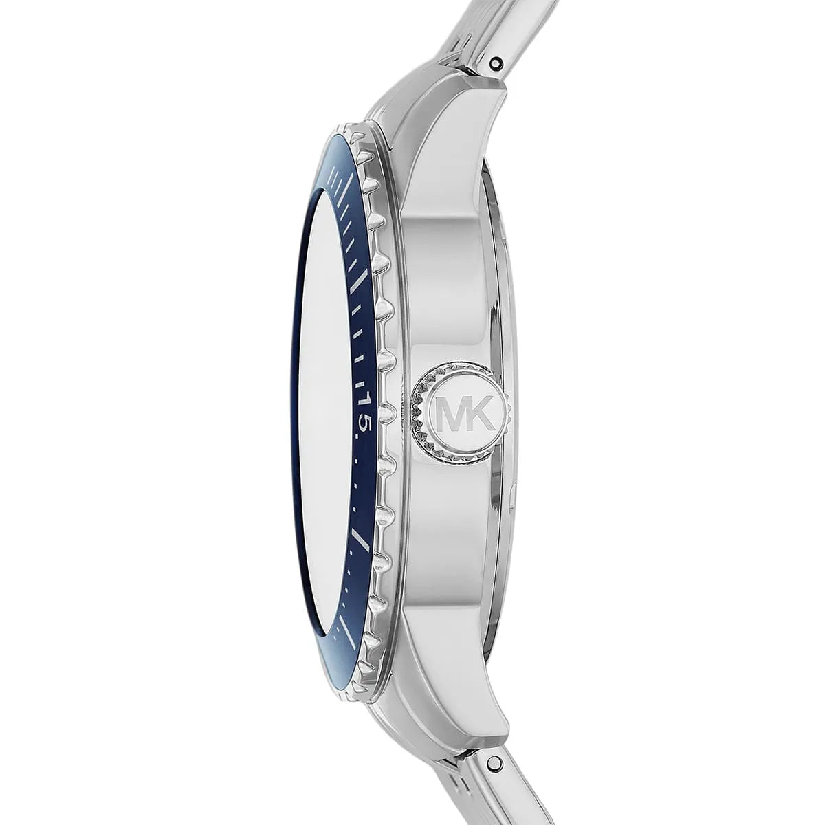 Michael Kors Cunningham Chronograph Blue Dial Silver Steel Strap Watch For Men - MK8999