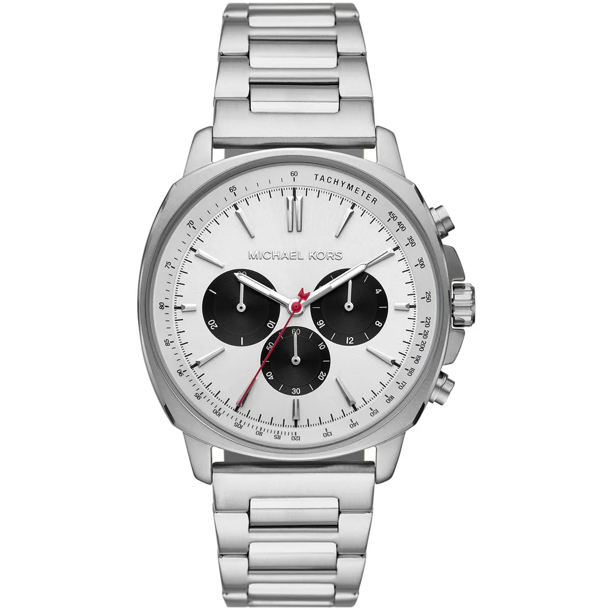 Michael Kors Sullivan Quartz White Dial Silver Steel Strap Watch For Men - MK8968