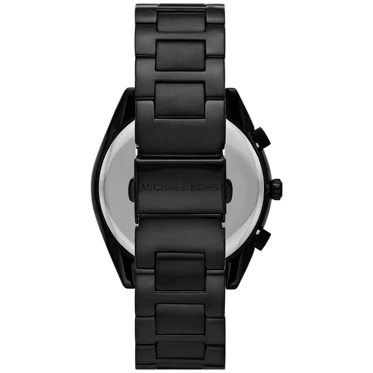 Michael Kors Watch For Men Janelle Chronograph With Black dial Stainless steel Metal belt with Black color-MK8993